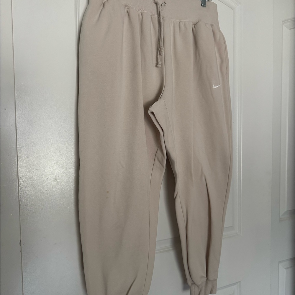 Nike Beige Jogger Sweatpants